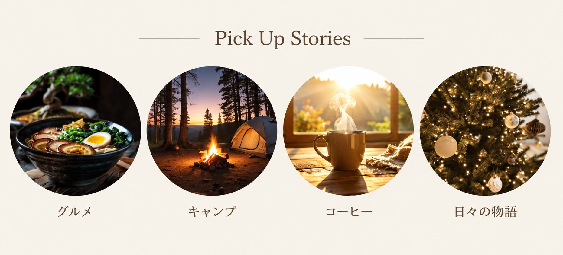 Pick Up Stories｜グルメ・キャンプ・コーヒー・日々の物語